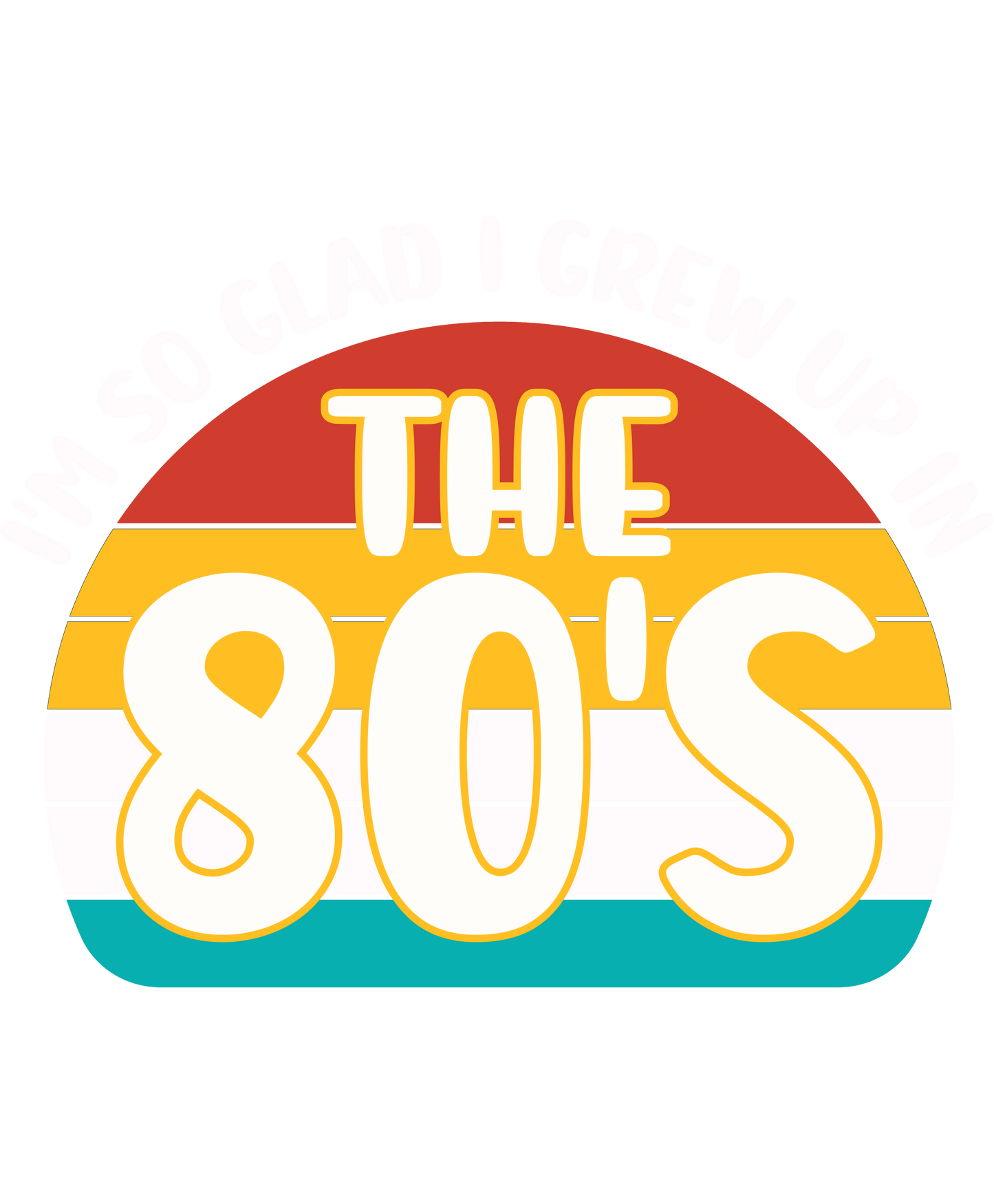 Nostalgic Retro The 80's Graphic Design Product