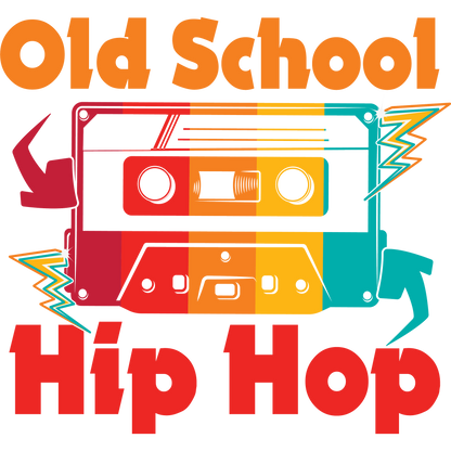 Retro Old School Hip Hop Cassette Tape Design