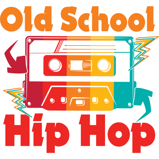 Retro Old School Hip Hop Cassette Tape Design