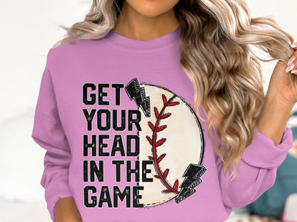 Get Your Head In The Game Graphic Sweatshirt