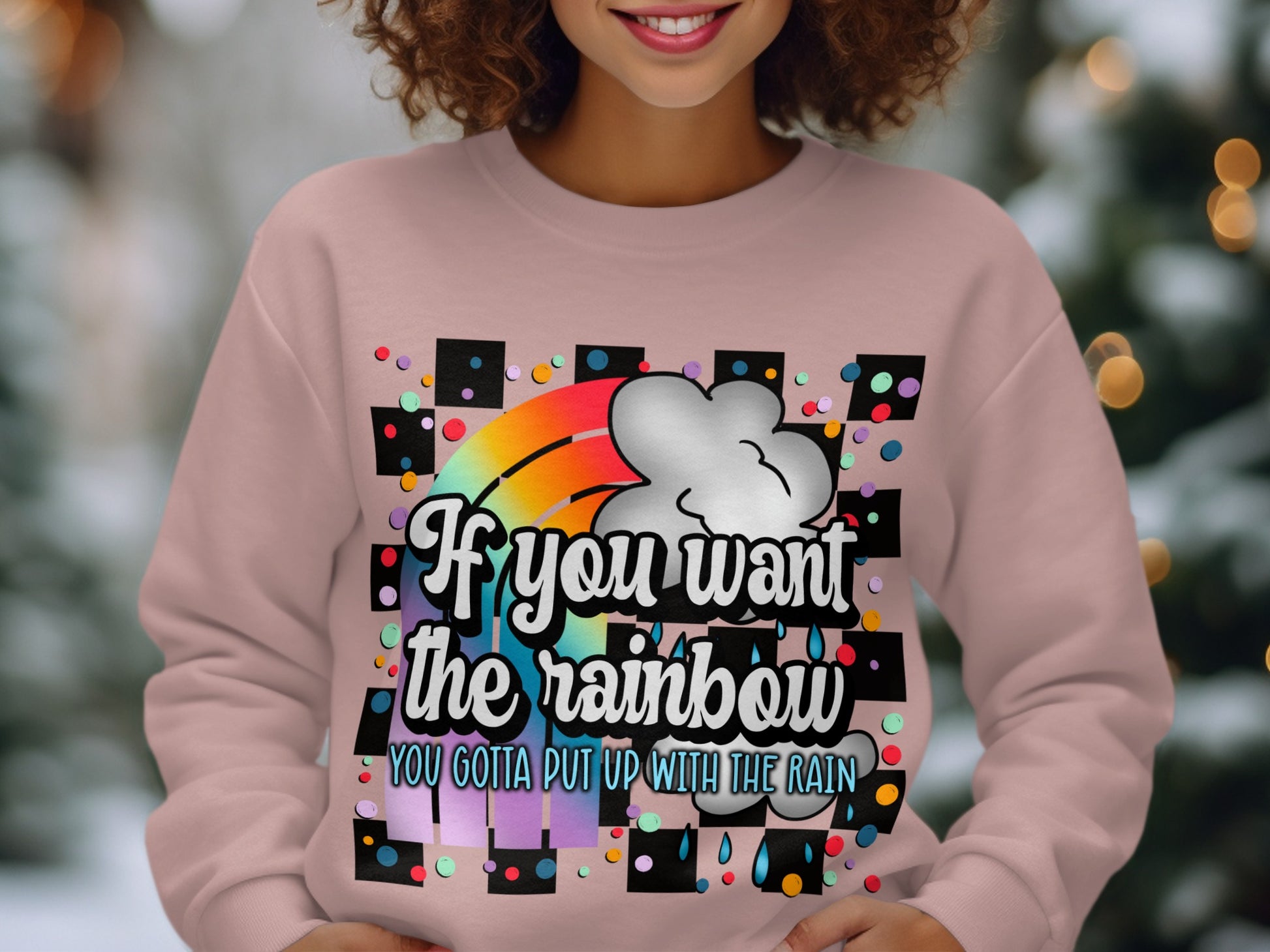 If You Want The Rainbow Graphic Sweatshirt