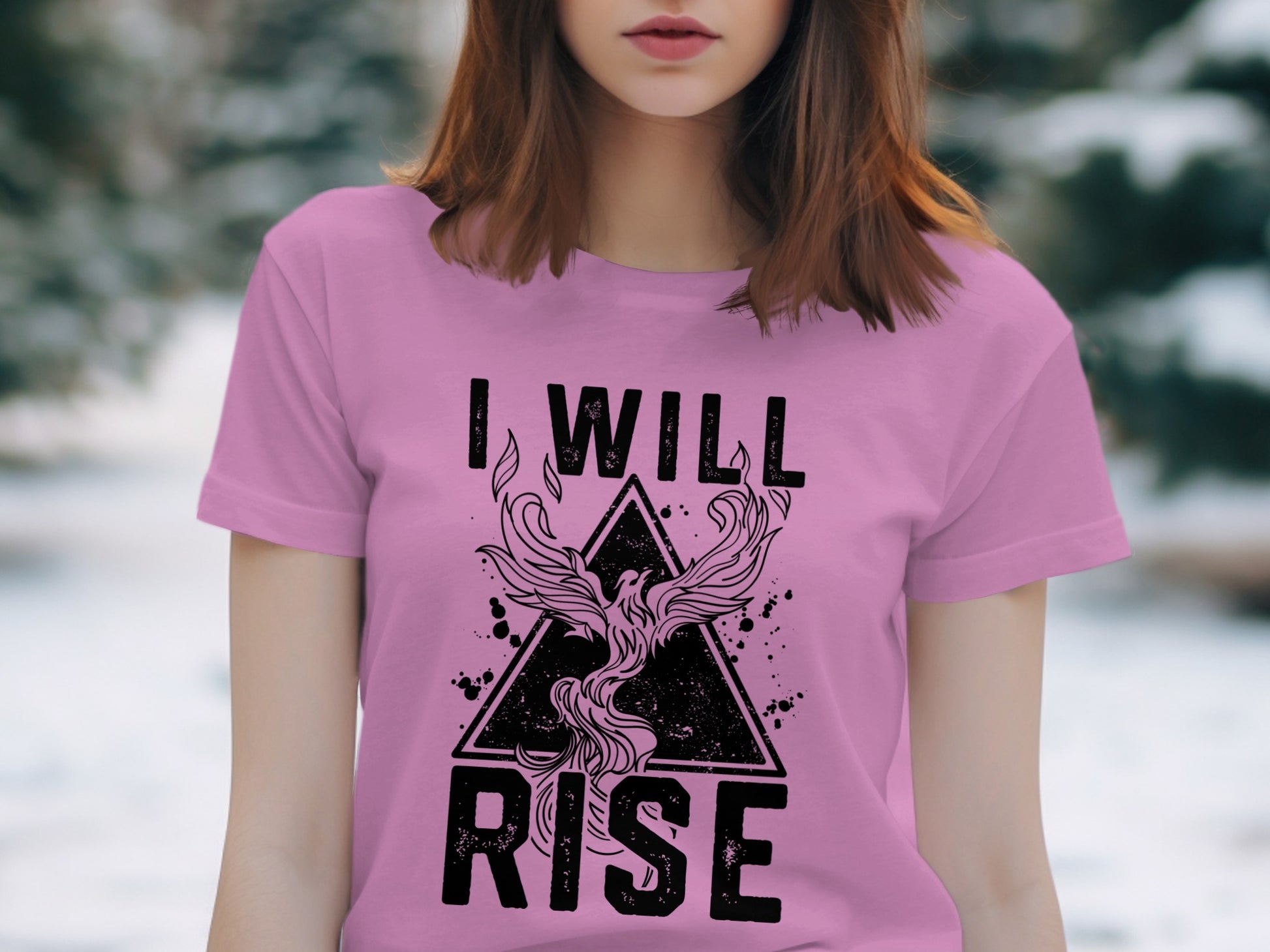 I Will Rise Phoenix Graphic Tee Fashion Shirt