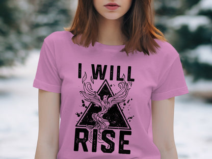 I Will Rise Phoenix Graphic Tee Fashion Shirt
