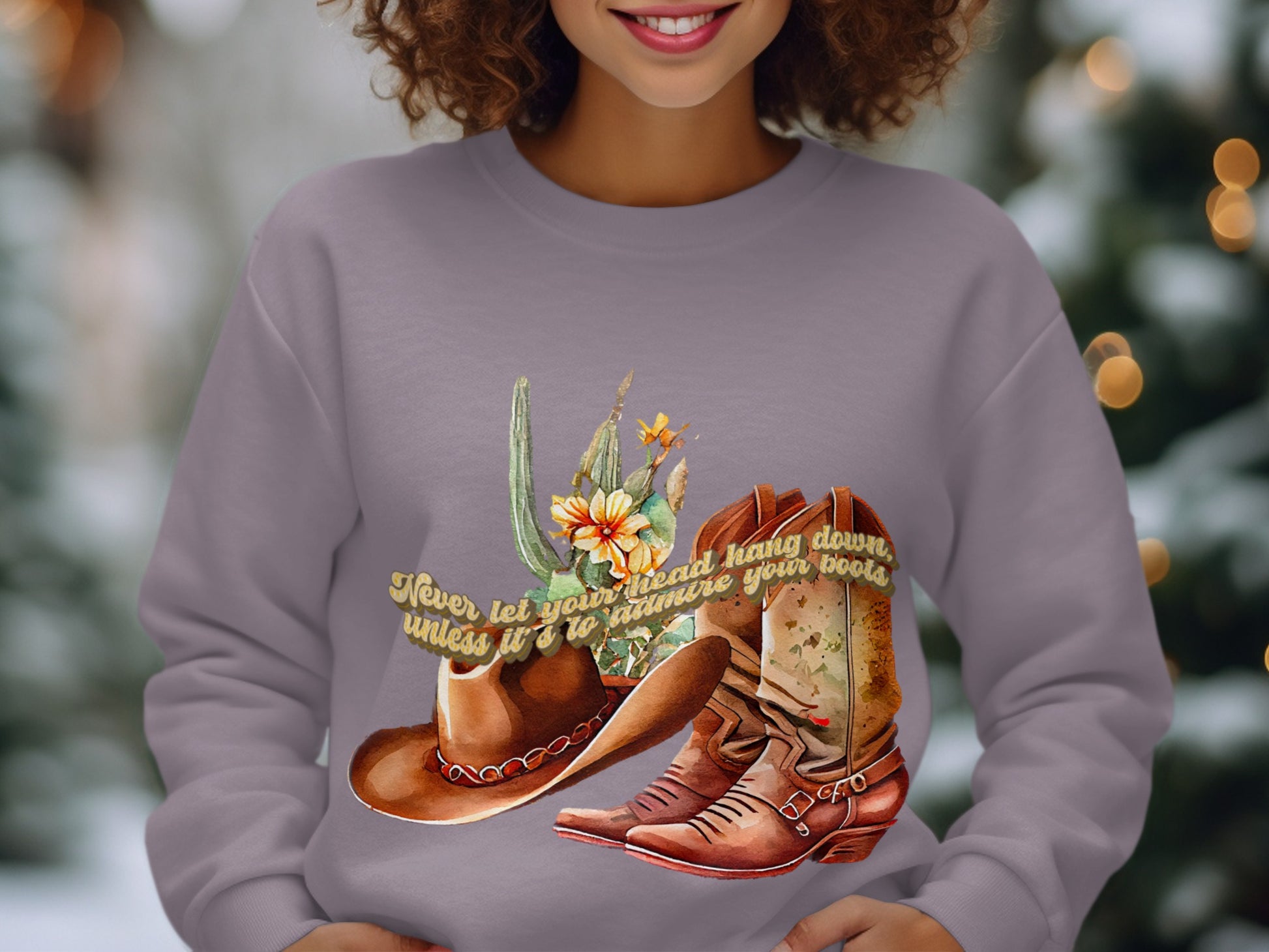 Never Let Your Head Hang Down Boots Sweatshirt