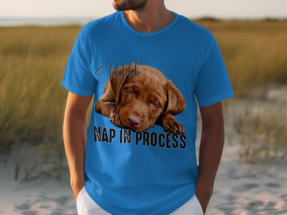 Shhh Nap In Process Cute Puppy Sleeping Graphic Shirt