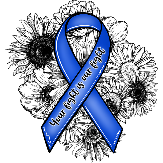 Inspirational Your Fight Is Our Fight ribbon flower product