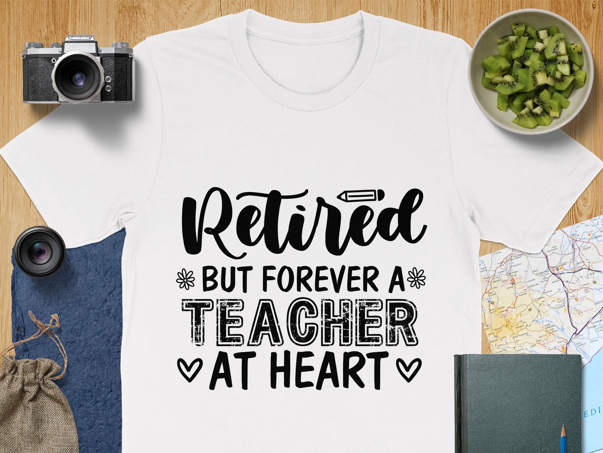 Retired But Forever A Teacher At Heart T-Shirt