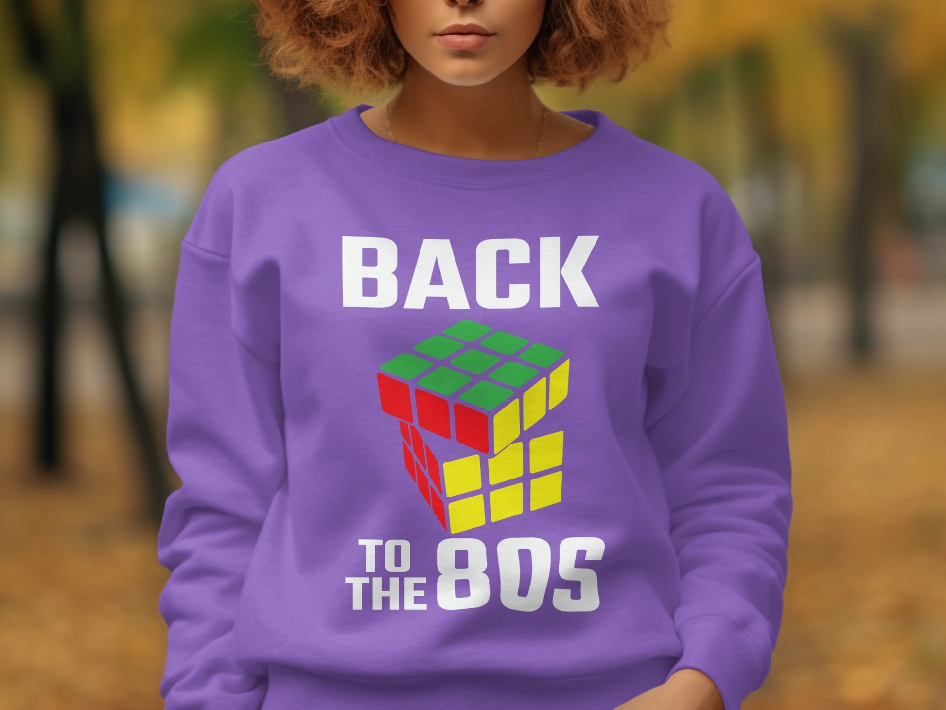 Back to the 80s Rubik Cube Design Sweatshirt product