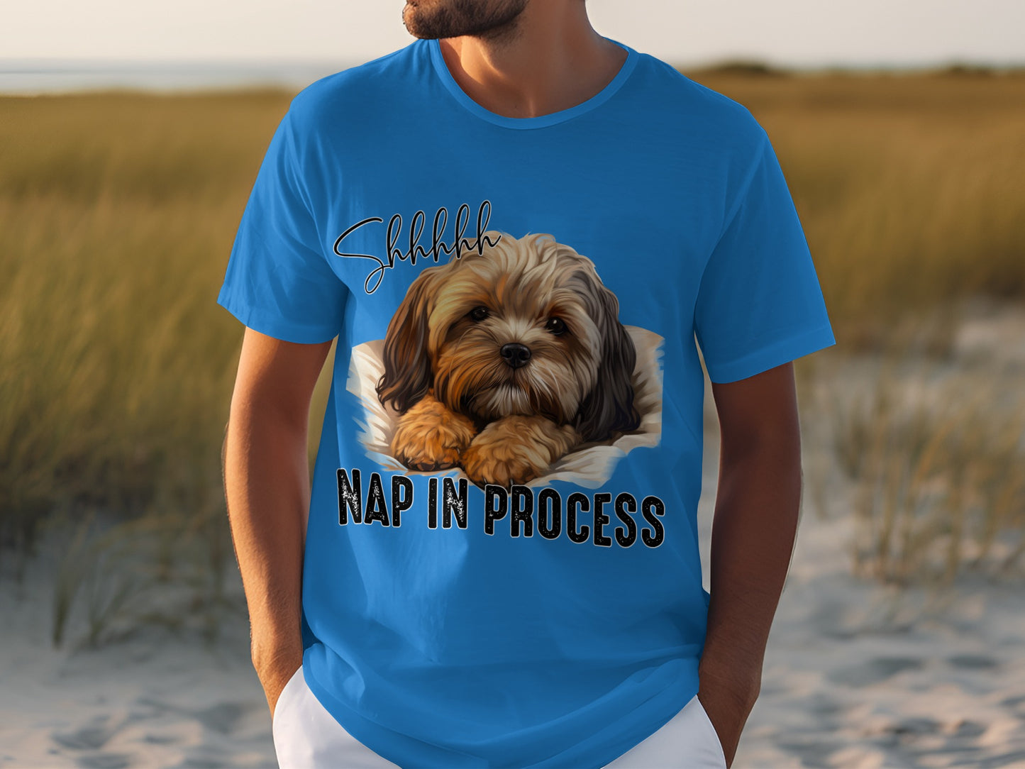 Shhh Nap in Process Dog Themed Shirt