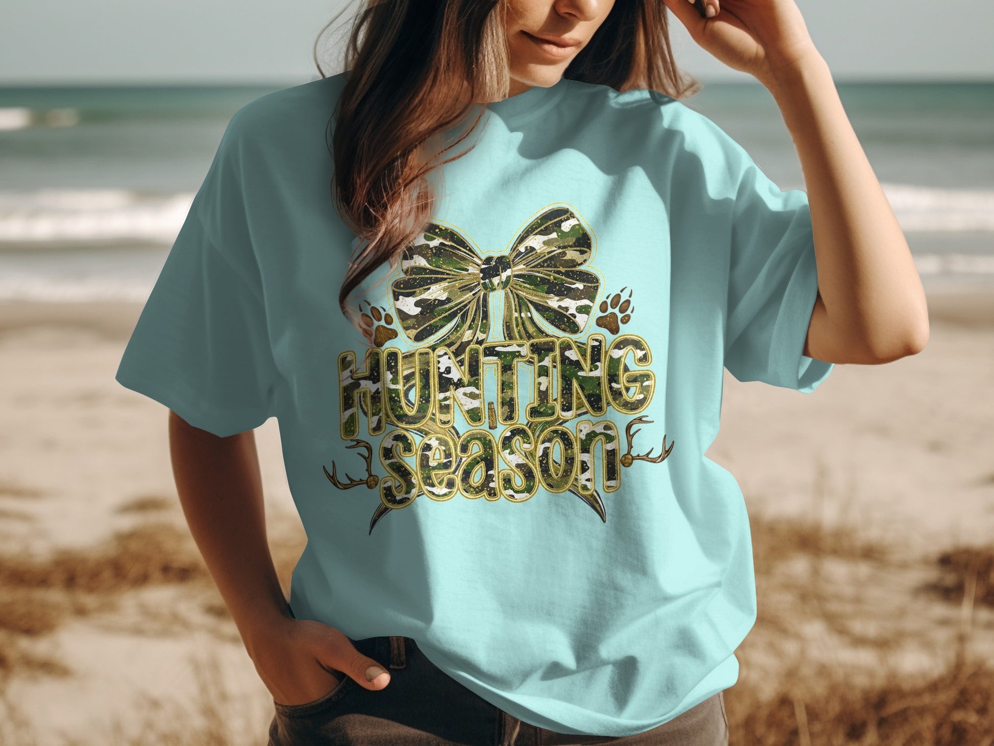 Hunting Season Graphic Print T Shirt for Fashion Lovers