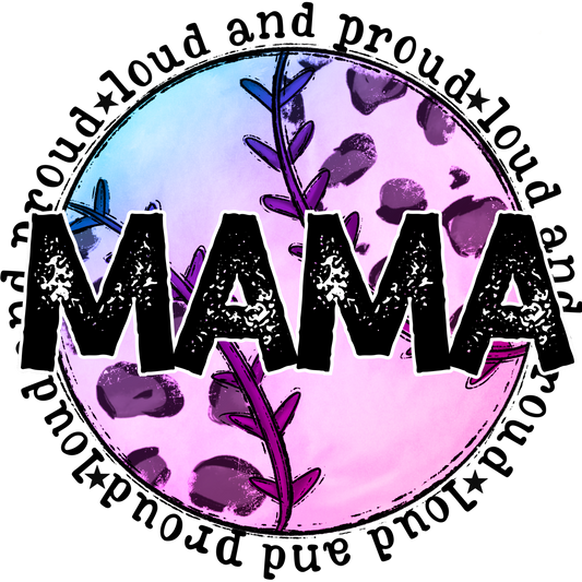 Loud and Proud Mama T-Shirt, Baseball Design, Mama Shirt, Mother's Day Gift, Gift for Mom, Sports Mom Tee, Funny Mom Shirt