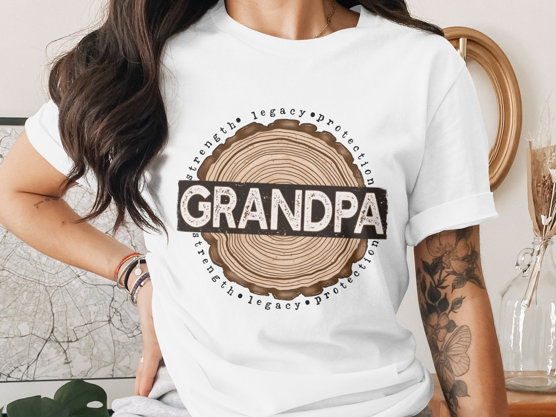 Strength Legacy Protection Grandpa T-shirt