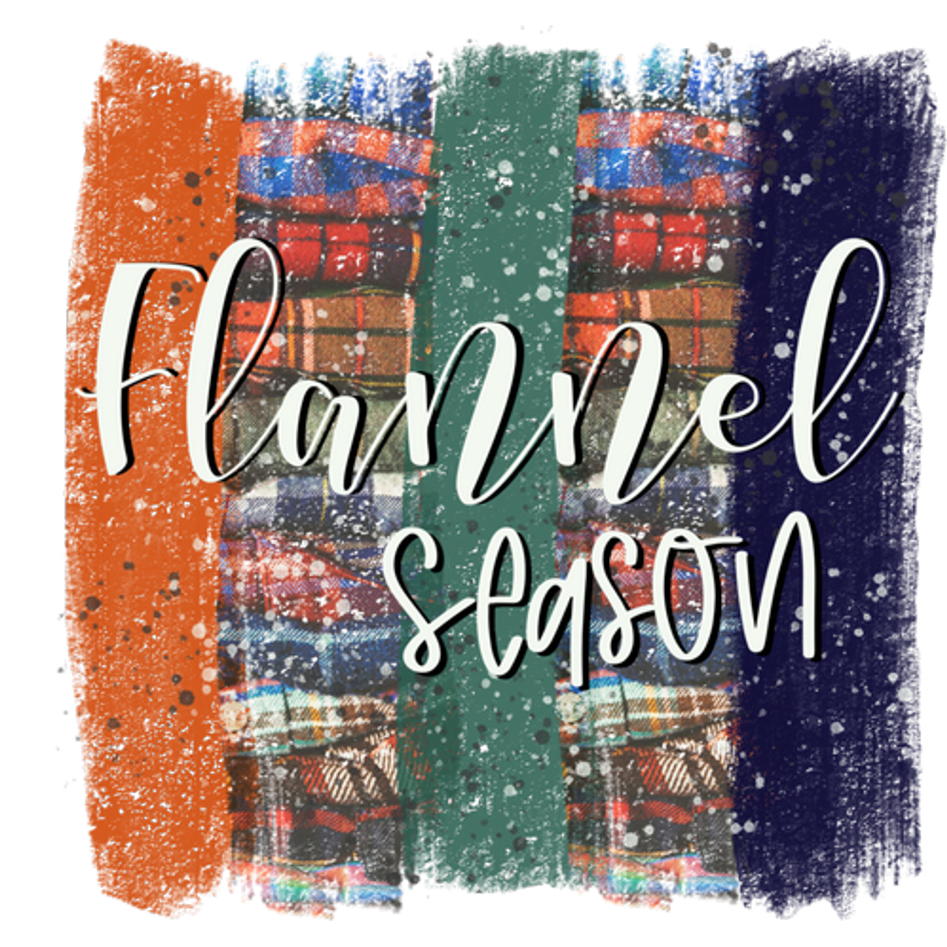 Flannel Season Festive Plaid Design Wall Art Decor