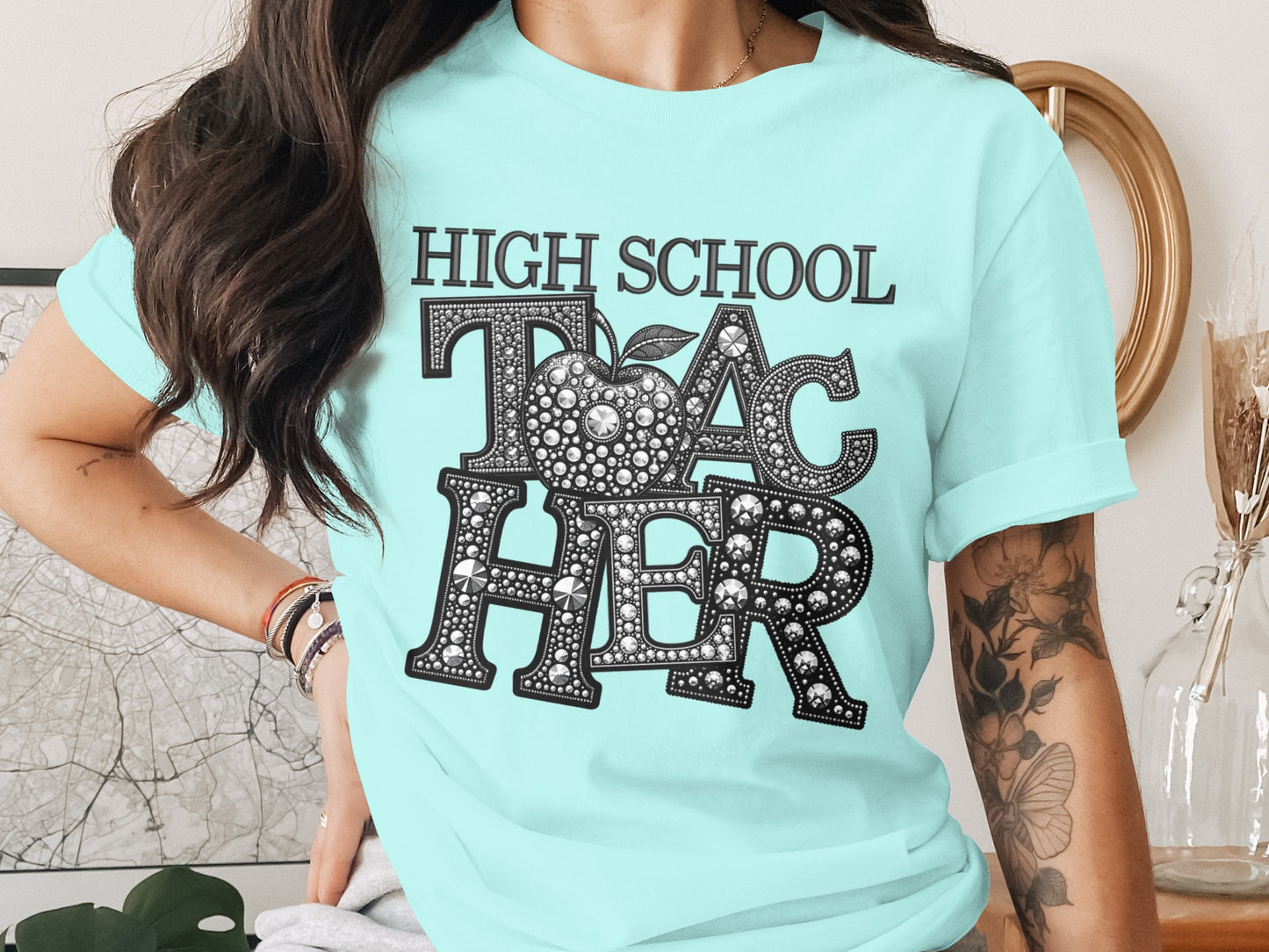 High School Teacher Graphic Tee Shirt for Women