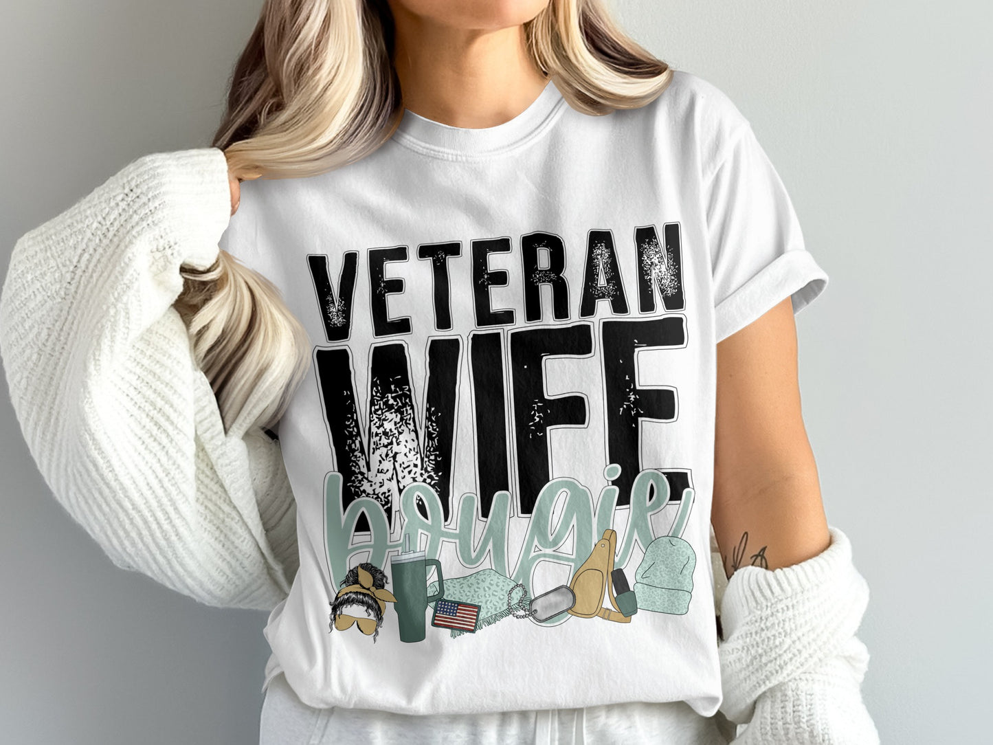 Veteran Wife Bougie Graphic Tee product
