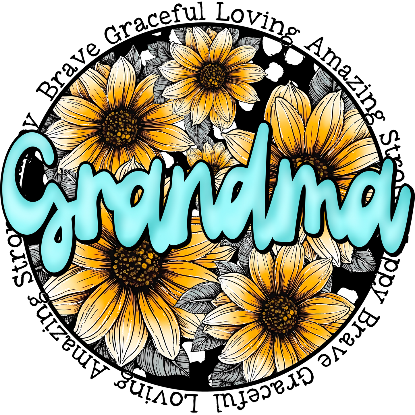 Grandma Brave Graceful Loving Amazing Happy Product