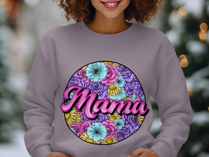 Mama Floral Graphic Sweatshirt for Women
