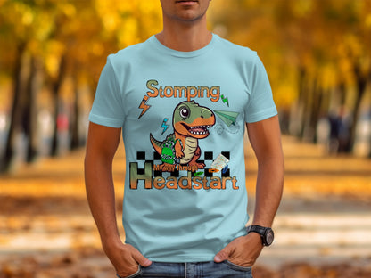 Stomping Headstart Dinosaur Graphic T-Shirt