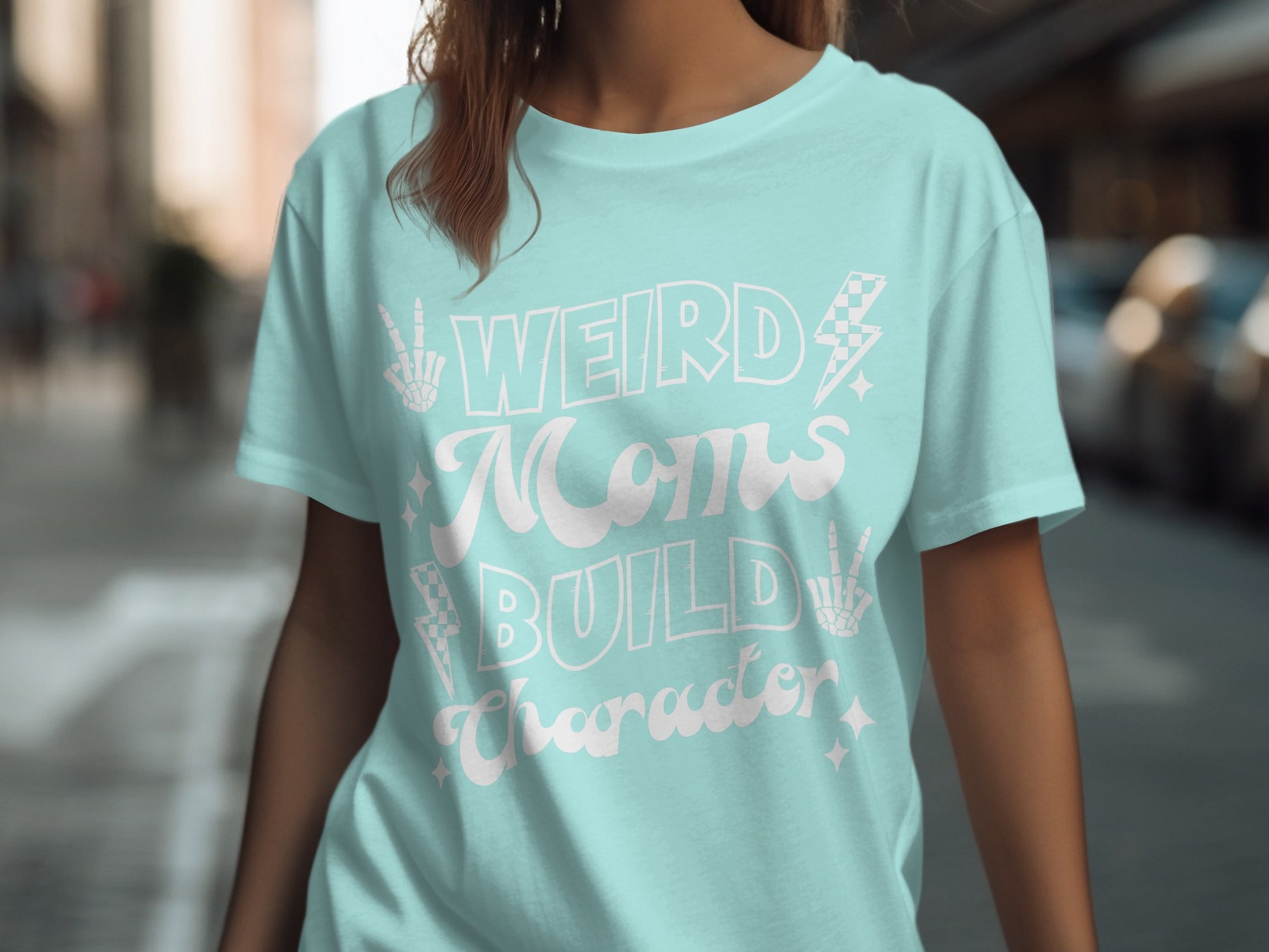 Weird Moms Build Character T-shirt