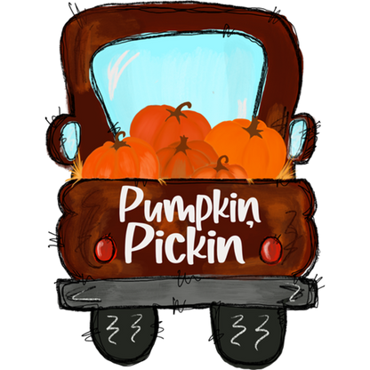 Pumpkin Pickin Harvest Season Graphic Truck Art