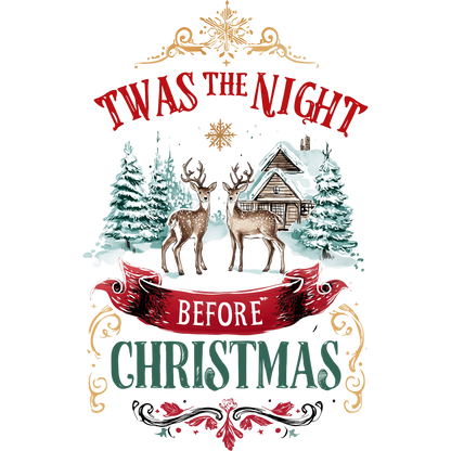 Twas The Night Before Christmas Winter Scene Decor