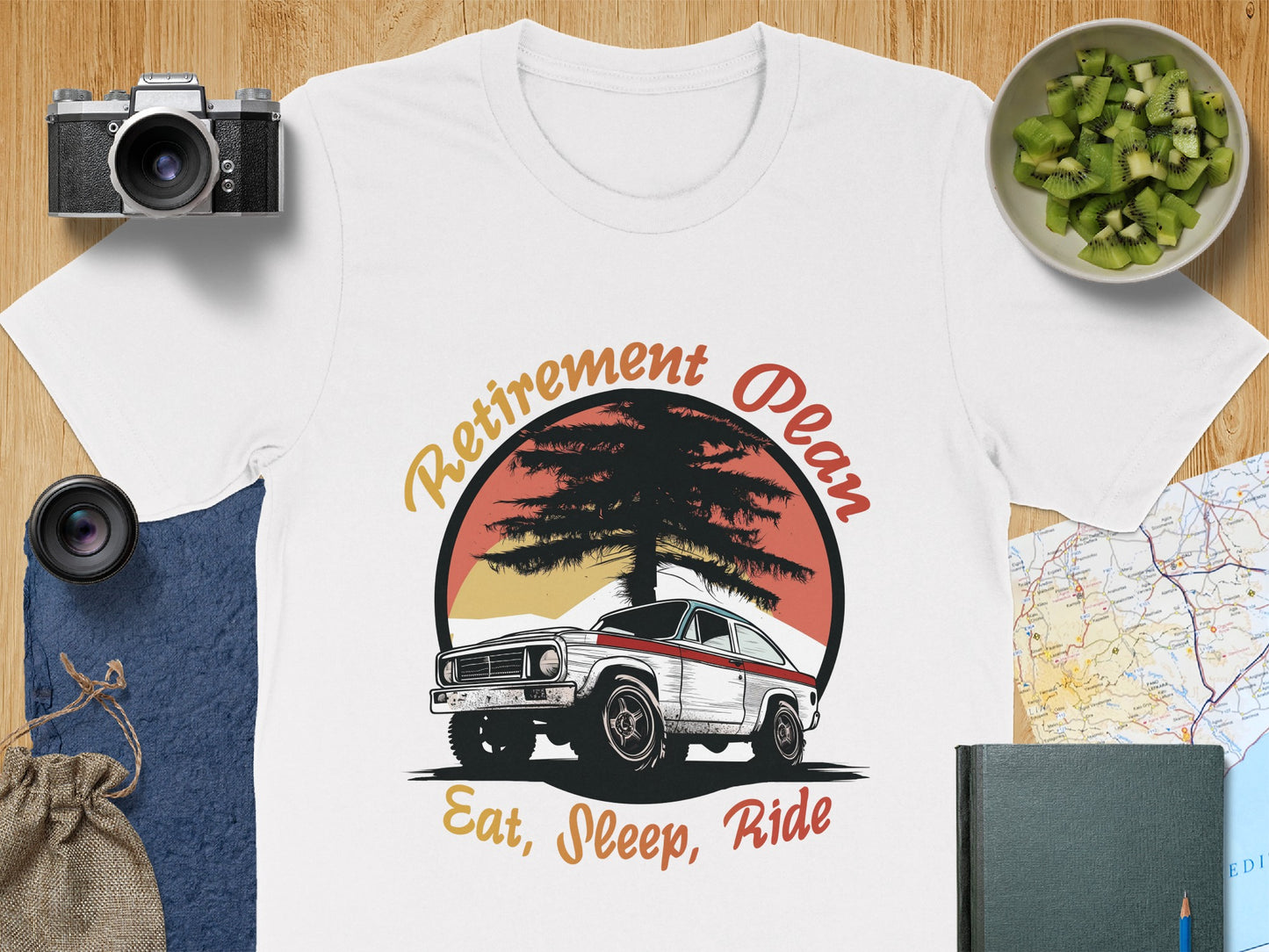 Retirement Plan Eat Sleep Ride T-shirt