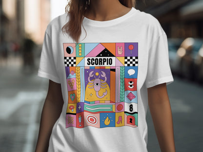 Colorful Scorpio Horoscope Design Fashionable Shirt