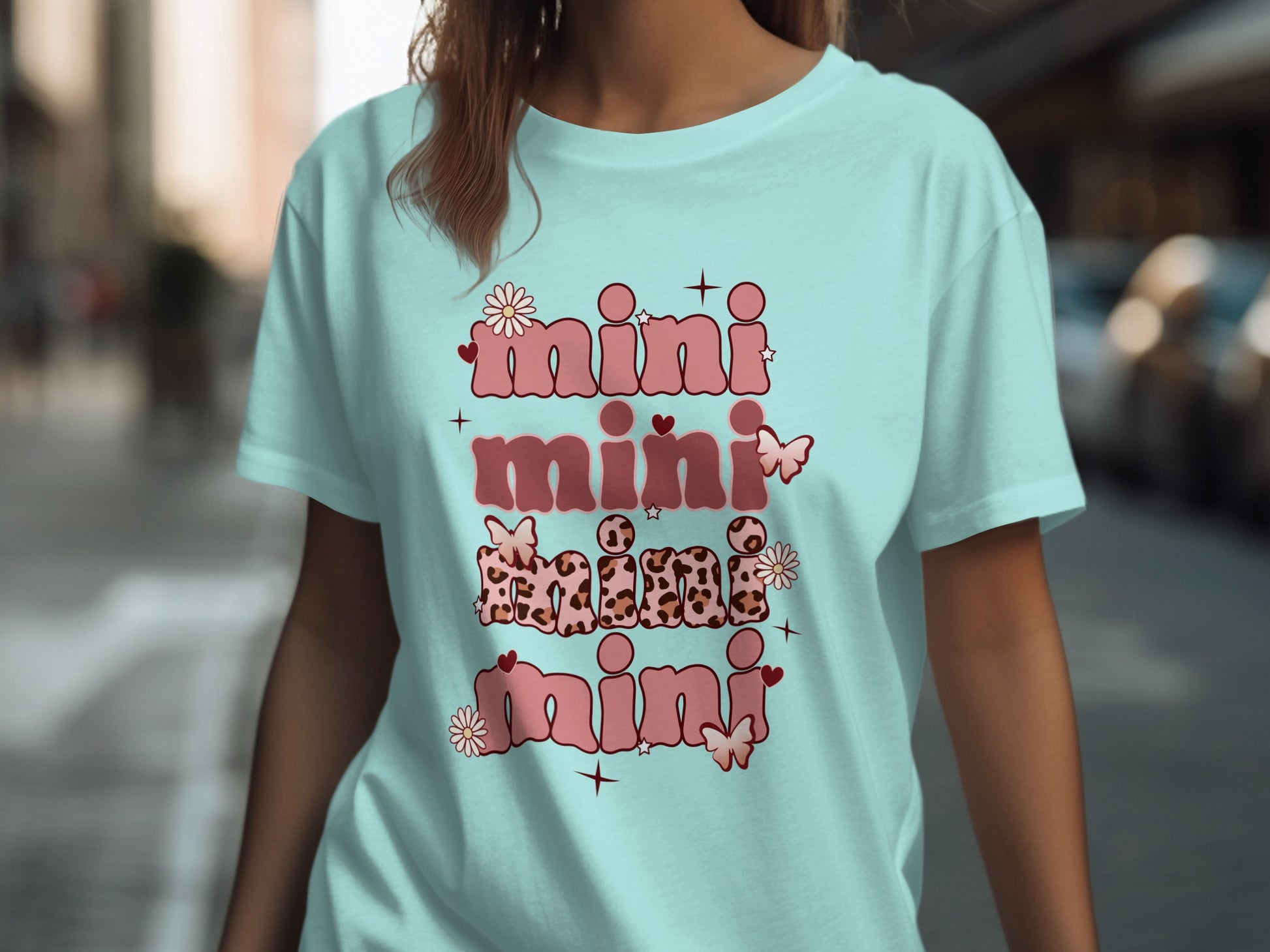 Mini Multi Font Text Design Graphic Shirt