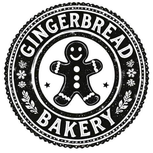 Gingerbread Bakery Distressed Round Sign Christmas Decor