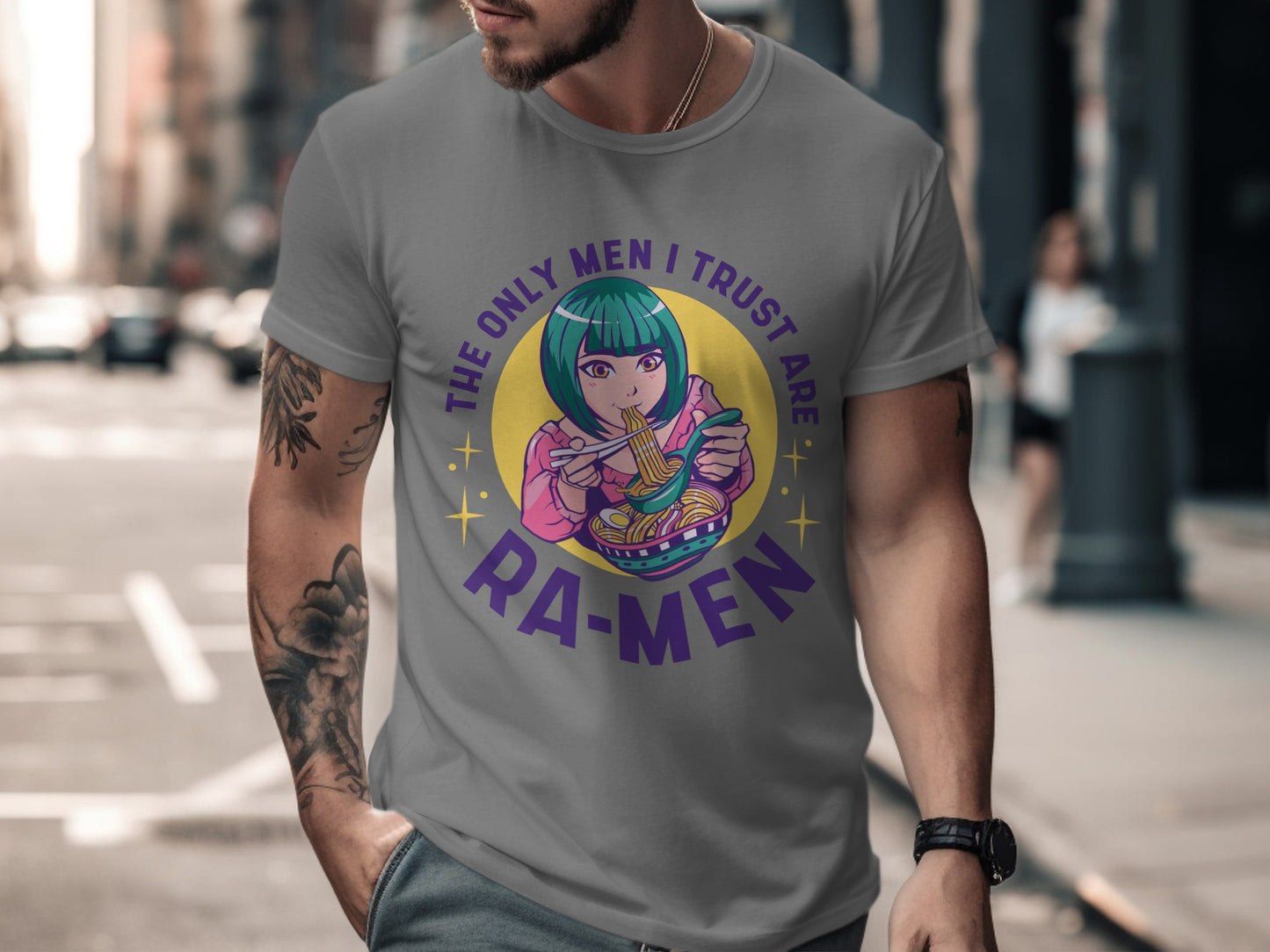 The Only Men I Trust Are Ramen Graphic T-Shirt
