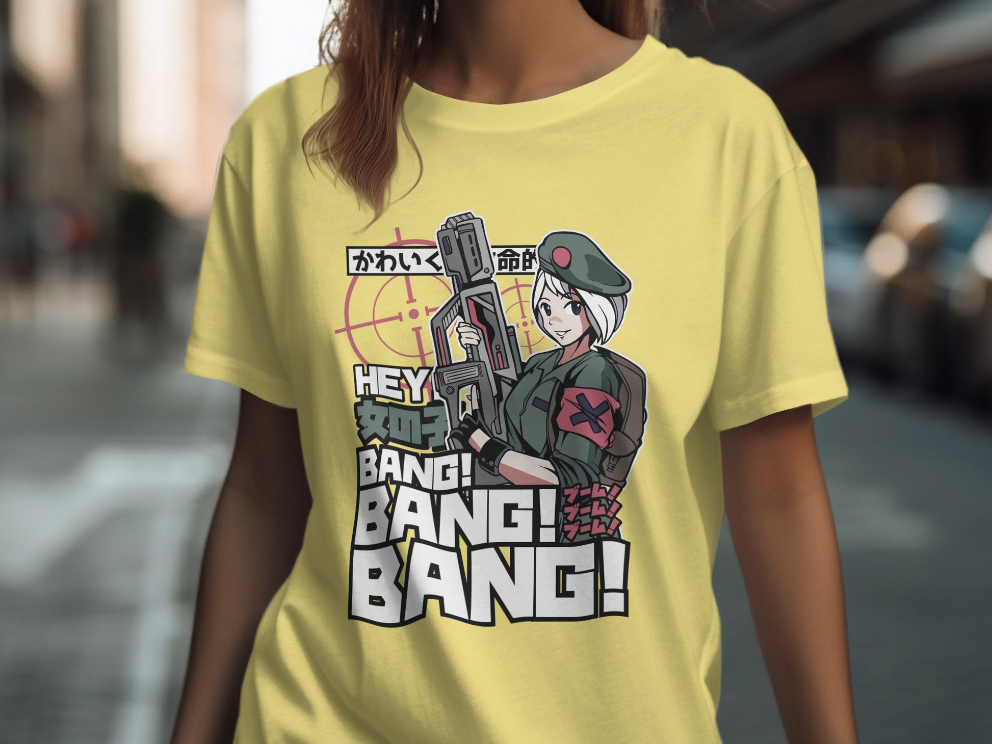 Hey Bang Bang Anime Style Graphic T-shirt