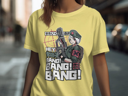 Hey Bang Bang Anime Style Graphic T-shirt