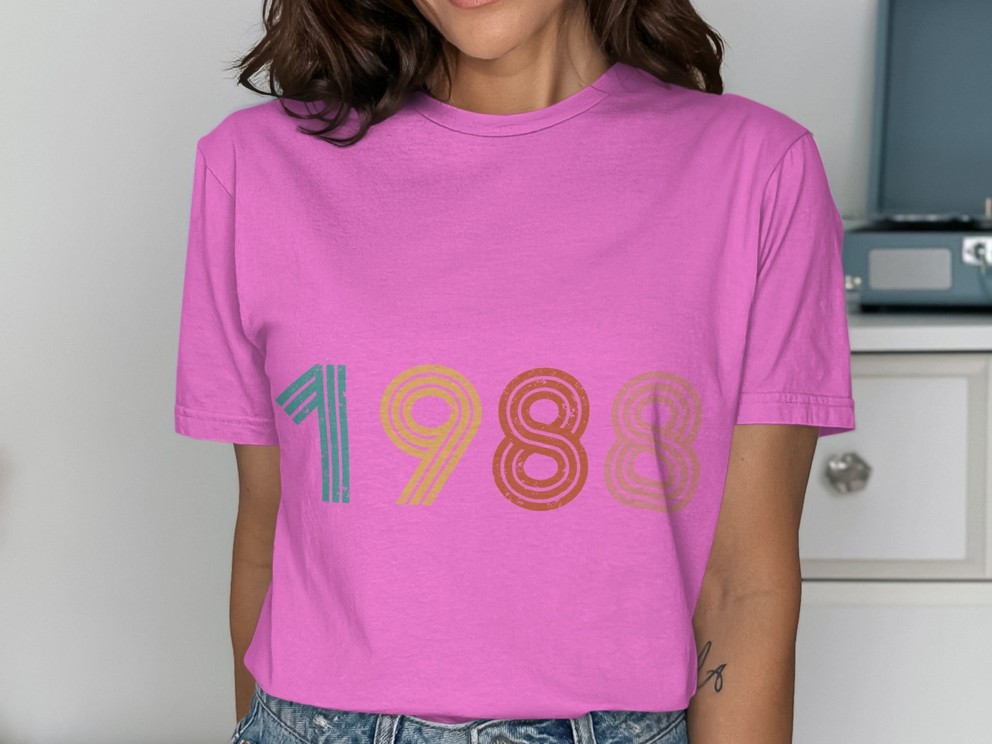 Retro 1988 Graphic Tee Perfect Throwback Style