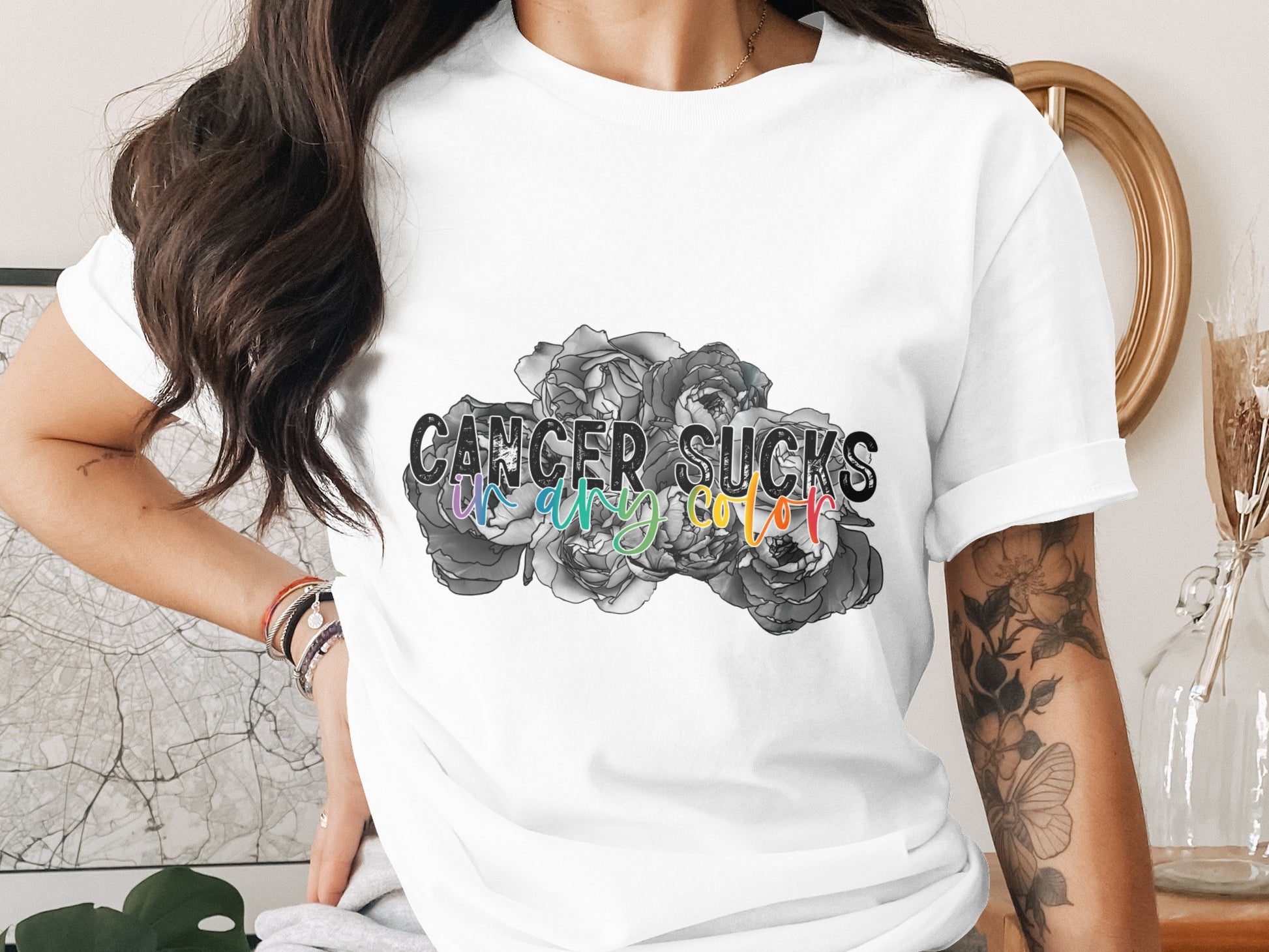 Cancer Sucks Ur Dry Color Statement Shirt