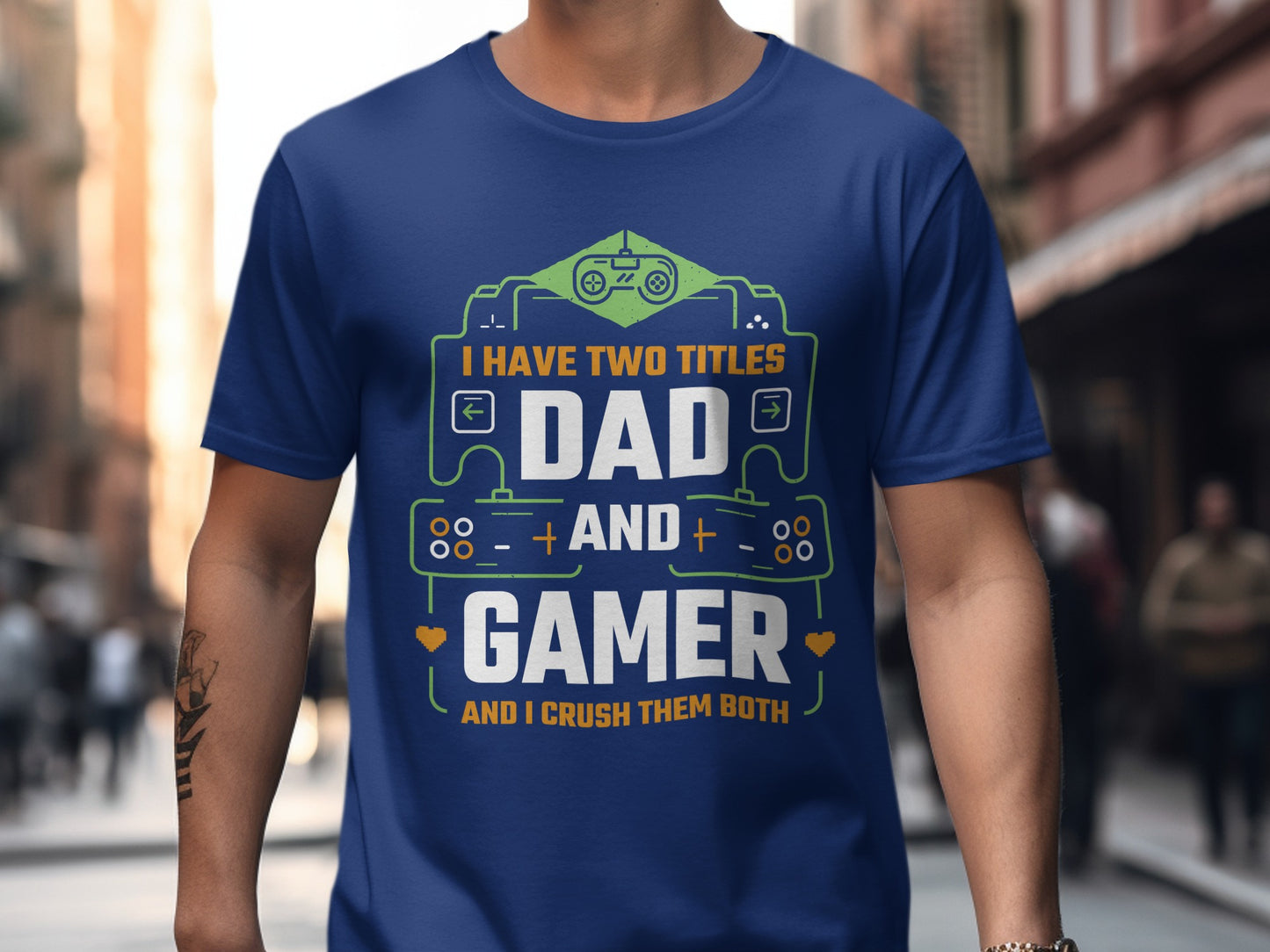 I Have Two Titles Dad and Gamer T-Shirt