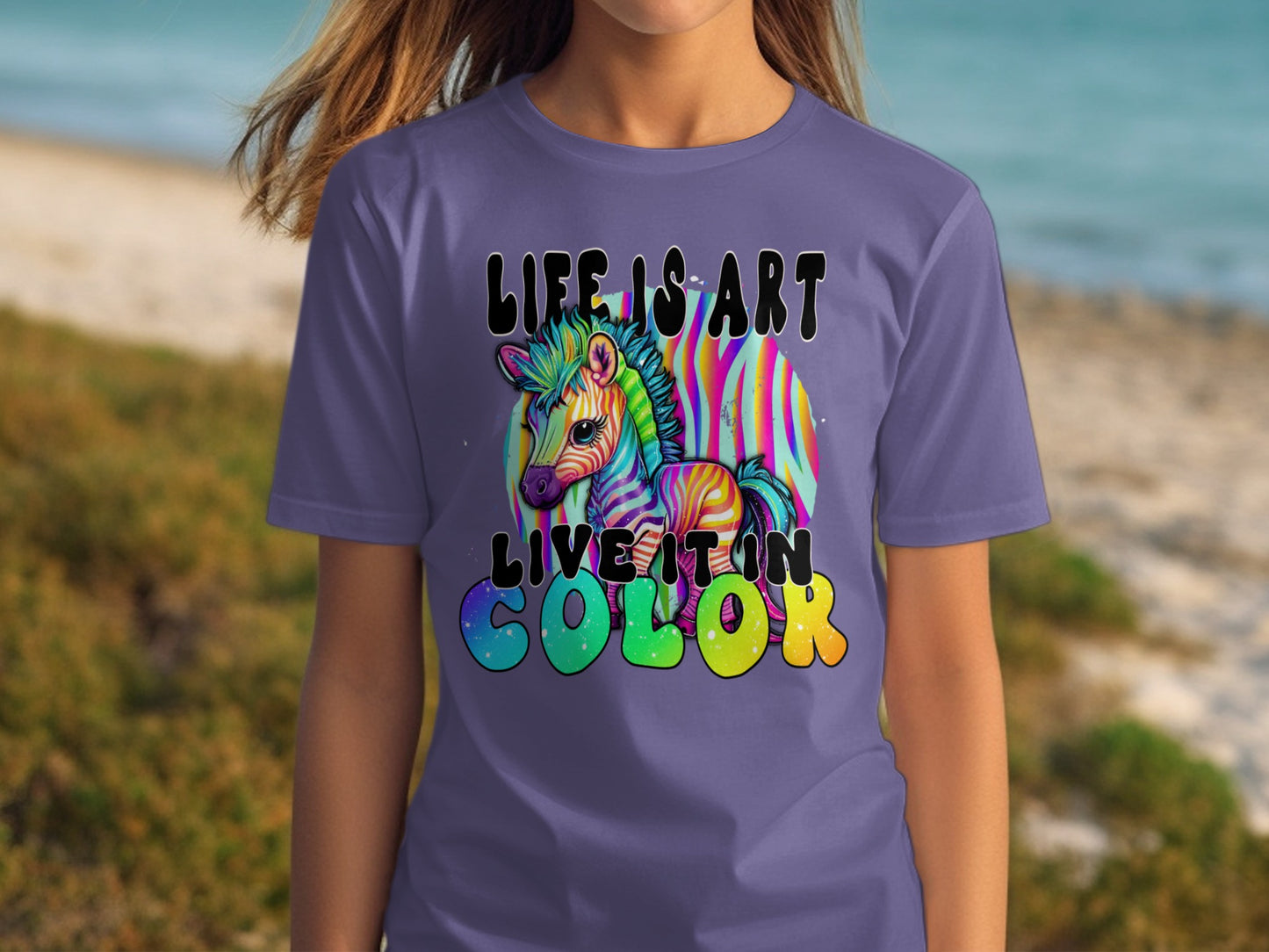 Life Is Art Live It In Color T-Shirt