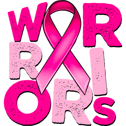 Pink Ribbon Warriors Breast Cancer Awareness Design
