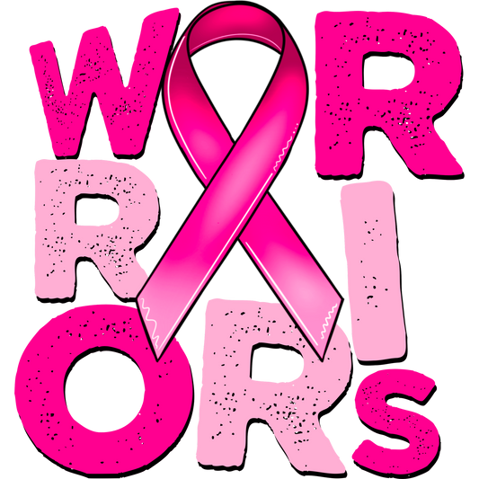 Pink Ribbon Warriors Breast Cancer Awareness Design