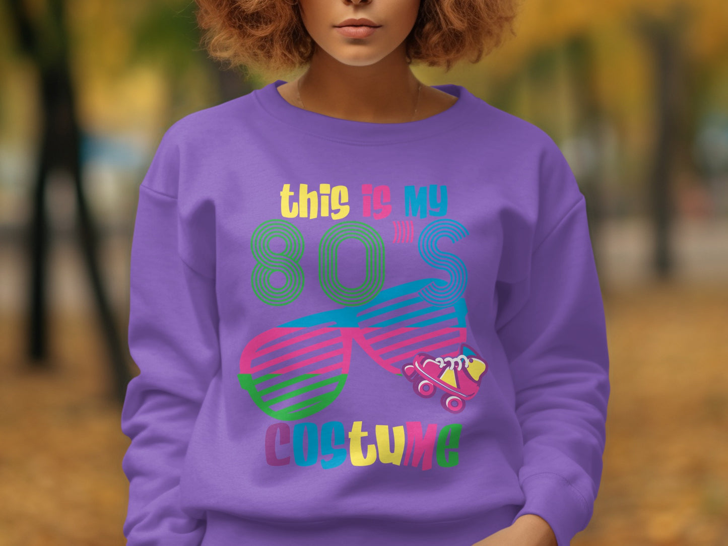 This Is My 80's Costume Colorful Sweatshirt