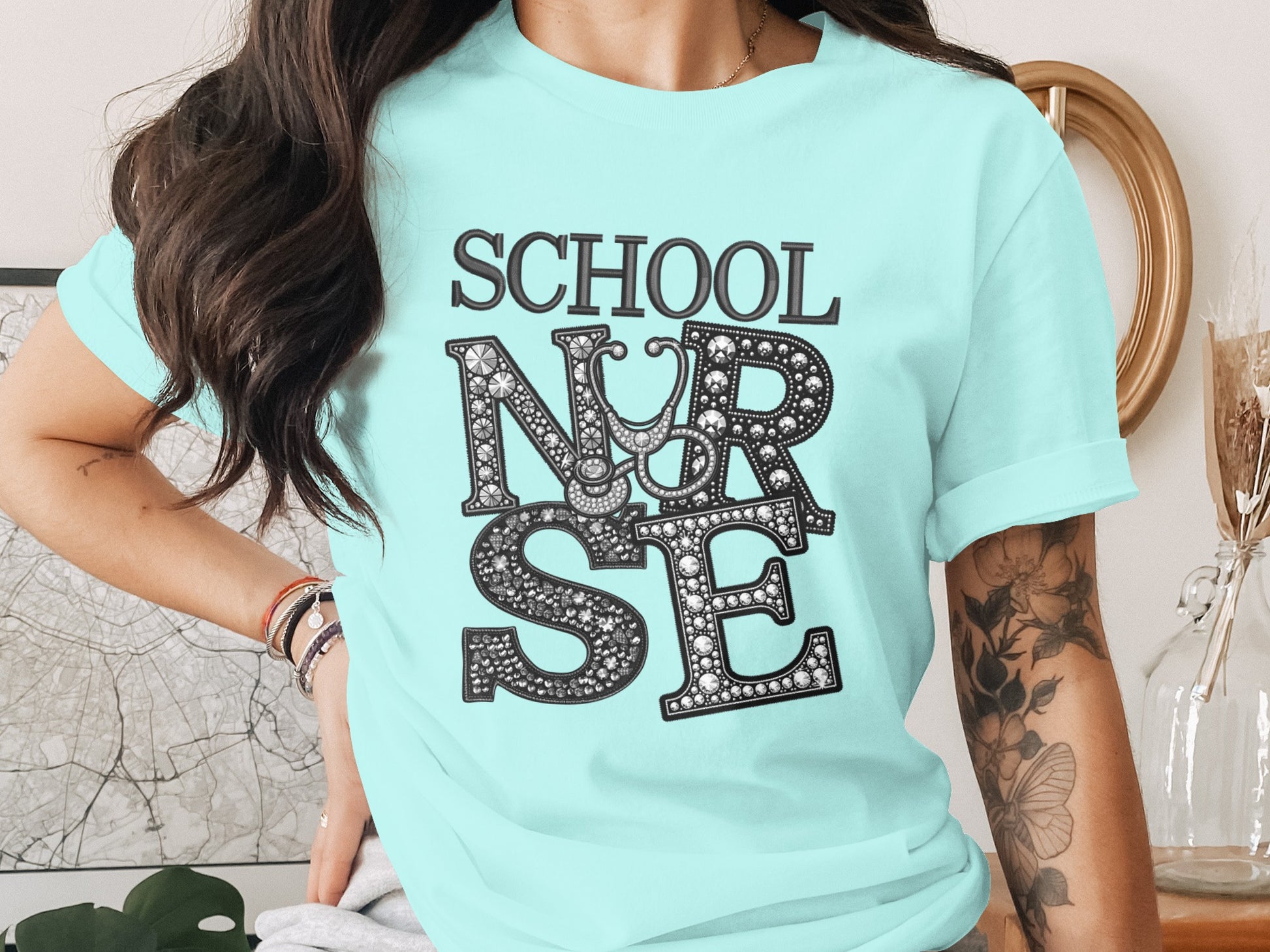 Stylish School Nurse Graphic T-Shirt for Everyday Wear