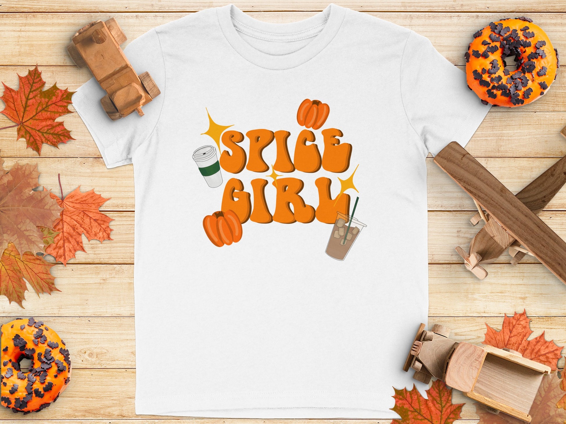 Spice Girl Fall Themed Graphic T-Shirt Product