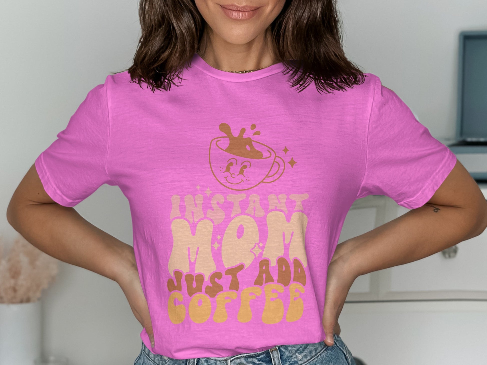 Instant Mom Just Add Coffee Graphic Tee