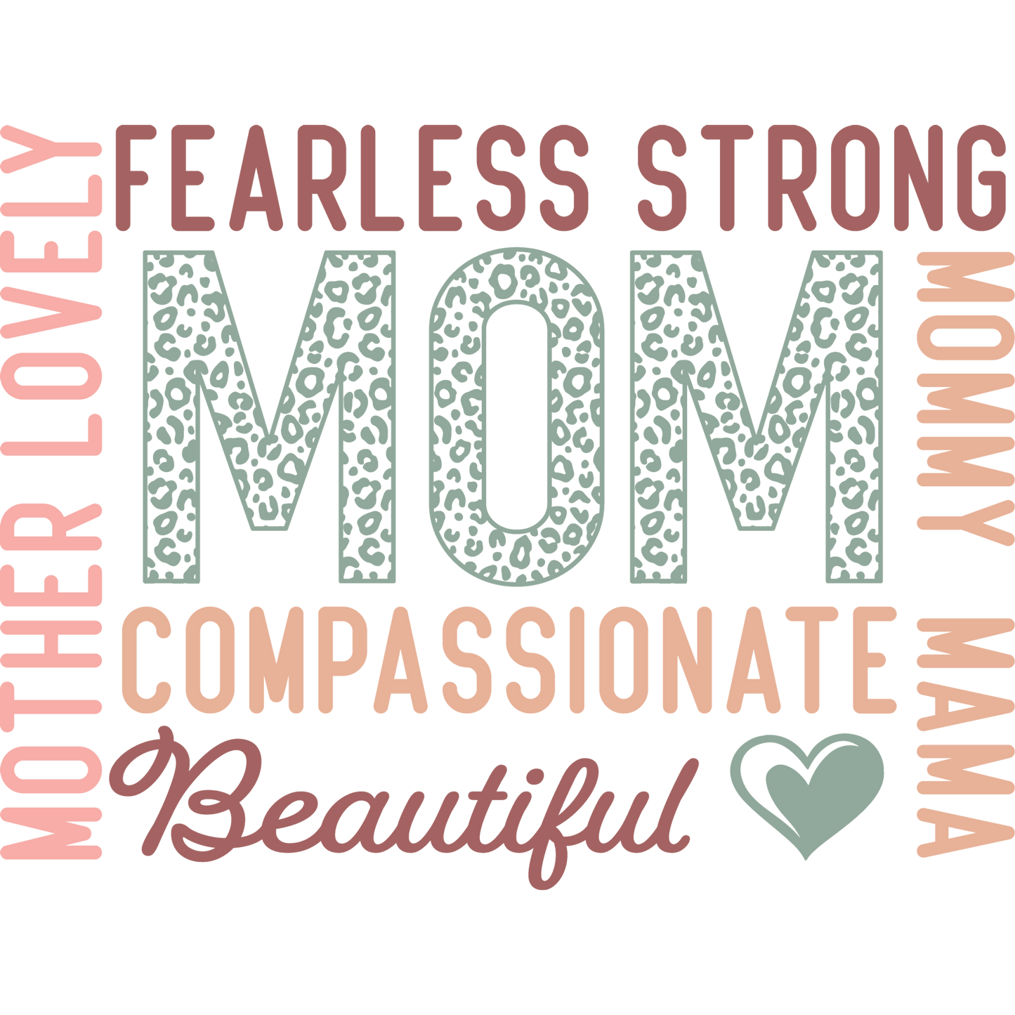 Fearless Strong Compassionate Mom Beautiful product