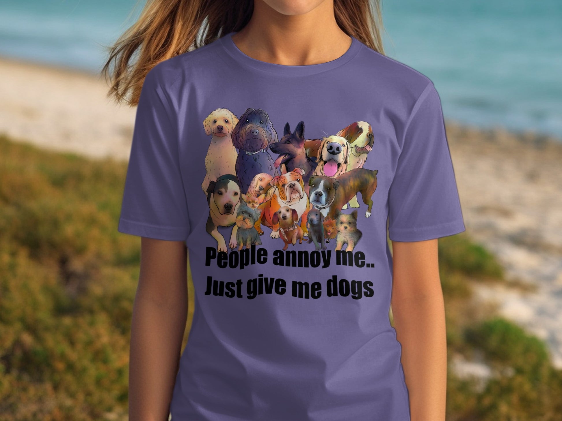 People annoy me Just give me dogs shirt