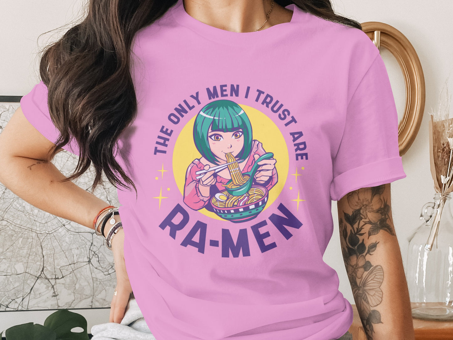 The Only Men I Trust Are Ramen Graphic T-shirt