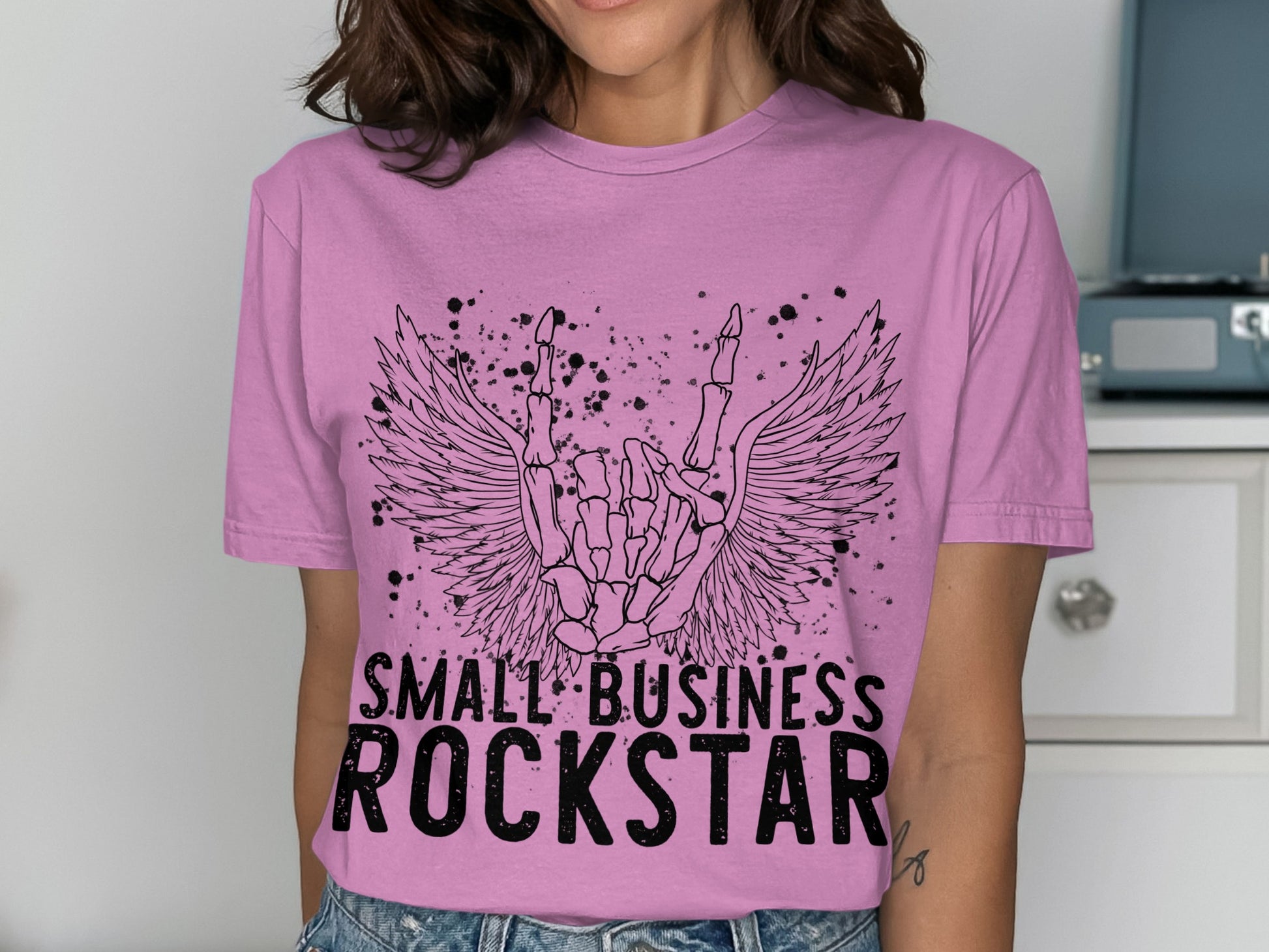 Small Business Rockstar Graphic Tee for Entrepreneurs