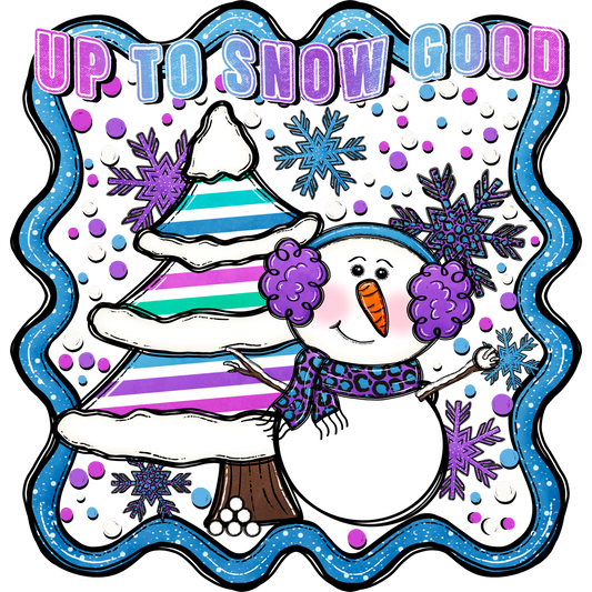 Up to Snow Good Snowman with Snowflakes product