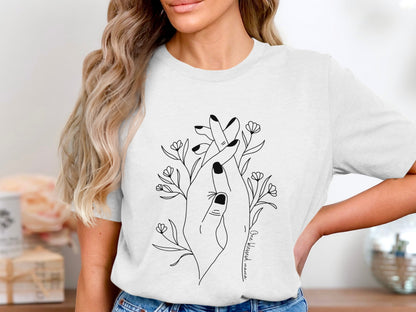 Unique Hand Design T-shirt for Casual Style