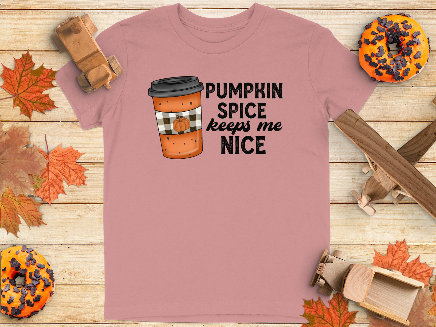 Pumpkin Spice Keeps Me Nice Graphic T-shirt