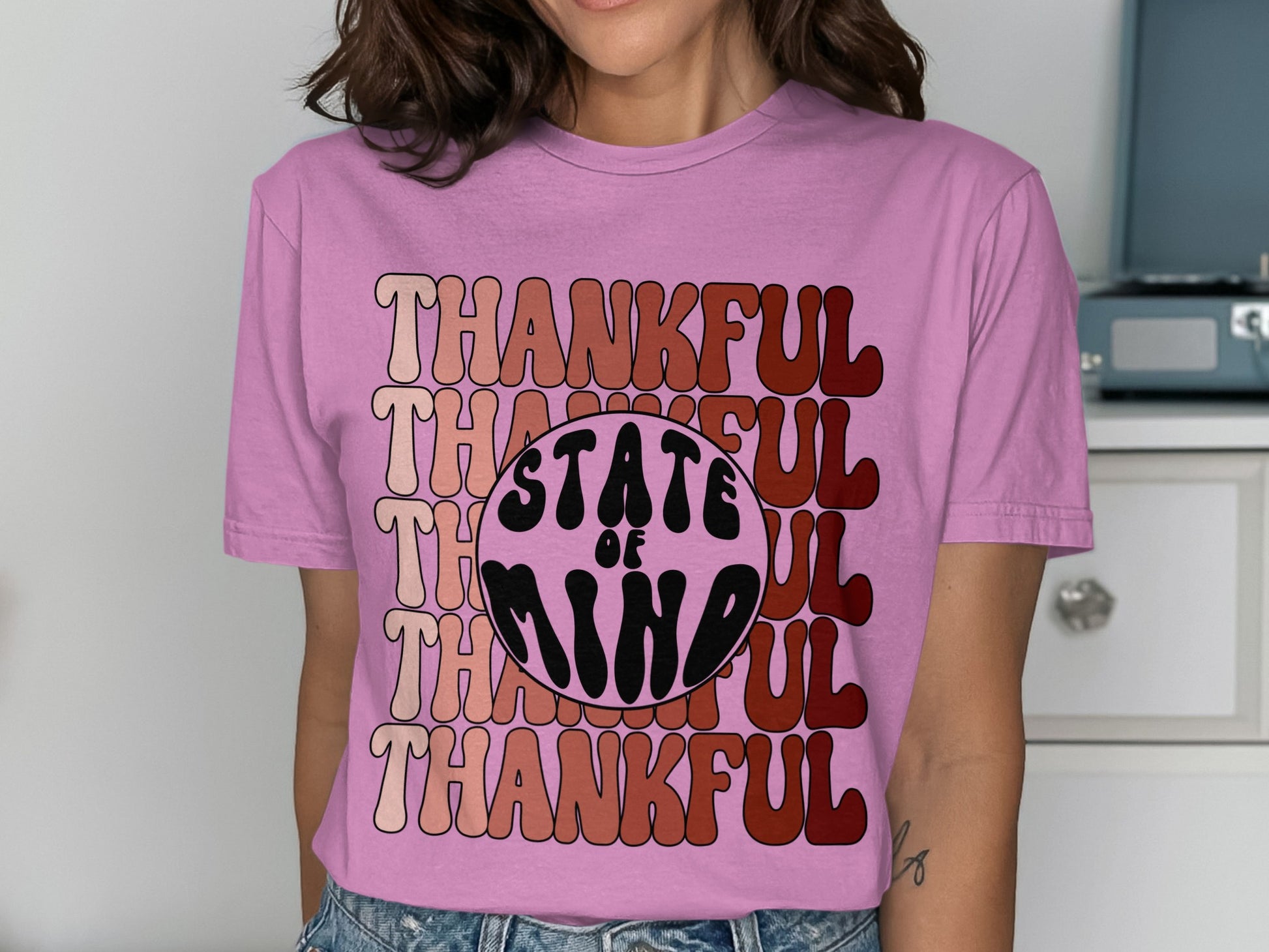 Thankful State of Mind Retro Inspired Graphic Tee